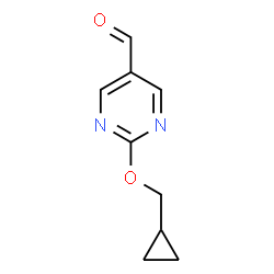 2-(环丙基甲氧基)嘧啶-5-甲醛结构式