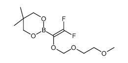 2-[2,2-Difluoro-1-(MEM)ethenyl]boronic acid neopentylglycol ester Structure