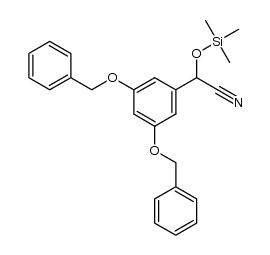 2-(3,5-bis(benzyloxy)phenyl)-2-((trimethylsilyl)oxy)acetonitrile结构式