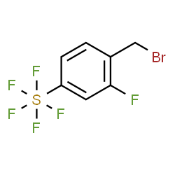 2-Fluoro-4-(pentafluorothio)benzyl bromide Structure