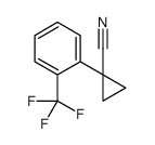 1-[2-(三氟甲基)苯基]环丙烷甲腈结构式