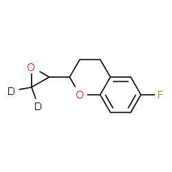 6-Fluoro-3,4-dihydro-2-(2-oxiranyl)-2H-1-benzopyran-d2 Structure