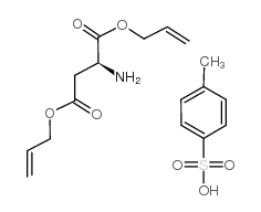 (S)-2-氨基琥珀酸二烯丙基酯 4-甲基苯磺酸盐结构式