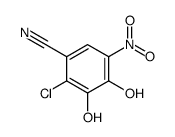 2-chloro-3,4-dihydroxy-5-nitrobenzonitrile Structure