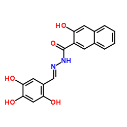 2-Naphthalenecarboxylic acid, 3-hydroxy-, 2-[(2,4,5-trihydroxyphenyl)Methylene]hydrazide picture