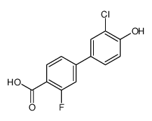 4-(3-chloro-4-hydroxyphenyl)-2-fluorobenzoic acid Structure