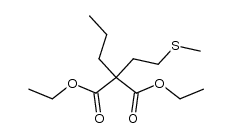 diethyl 2-(2-(methylthio)ethyl)-2-propyl malonate Structure