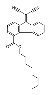 octyl 9-(dicyanomethylidene)fluorene-4-carboxylate Structure