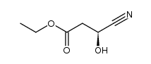 (-)-ethyl 3-cyano-3-hydroxypropionate Structure