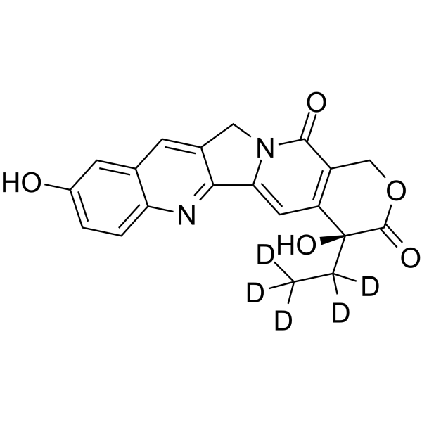 (S)-10-Hydroxycamptothecin-d5 Structure