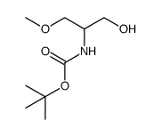 tert-Butyl (1-hydroxy-3-methoxypropan-2-yl)carbamate Structure