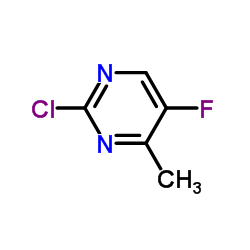 2-氯-5-氟-4-甲基嘧啶结构式