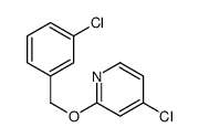 4-chloro-2-[(3-chlorophenyl)methoxy]pyridine结构式