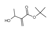 tert-butyl 3-hydroxy-2-methylenebutanoate Structure