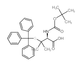 Boc-s-三苯甲基-d-青霉胺结构式