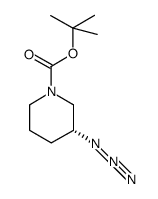 1,1-dimethylethyl (3S)-3-azidopiperidine-1-carboxylate结构式