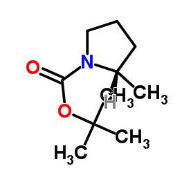 tert-Butyl (2R)-2-methylpyrrolidine-1-carboxylate Structure