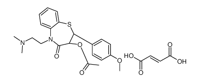 (Z)-but-2-enedioic acid,[(2S,3S)-5-[2-(dimethylamino)ethyl]-2-(4-methoxyphenyl)-4-oxo-2,3-dihydro-1,5-benzothiazepin-3-yl] acetate结构式