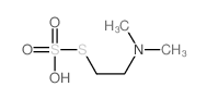 Thiosulfuric acid,S-[2-(dimethylamino)ethyl] ester Structure