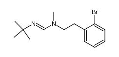 N-methyl-N-[(2-bromophenyl)ethyl]-N'-tert-butylformamidine结构式