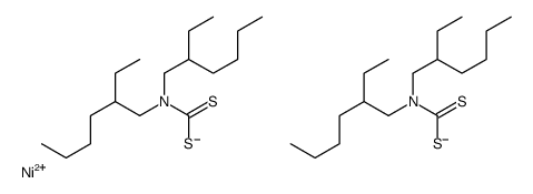 bis[bis(2-ethylhexyl)dithiocarbamato-S,S']nickel Structure