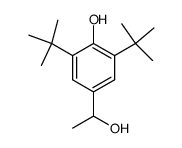 2,6-Di-tert-butyl-4-(1-hydroxyethyl)phenol结构式