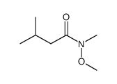 N-甲氧基-N,3-二甲基丁酰胺结构式
