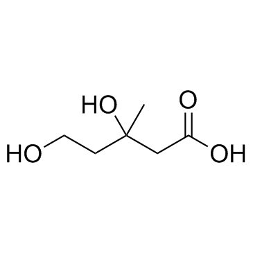 3,5-Dihydroxy-3-Methylpentanoic Acid Structure
