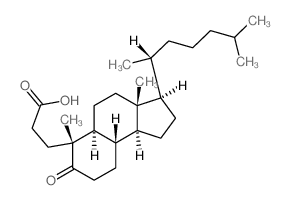 1H-Benz[e]indene-6-propanoicacid, 3-[(1R)-1,5-dimethylhexyl]dodecahydro-3a,6-dimethyl-7-oxo-,(3R,3aR,5aS,6R,9aS,9bS)-结构式