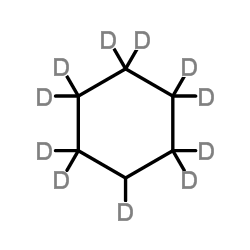 环己烷-D11结构式