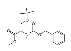 (R)-methyl 2-(benzyloxycarbonylamino)-3-t-butoxypropanoate结构式