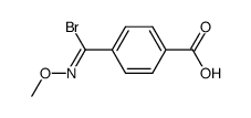 N-methoxy-4-carboxybenzenecarboximidoyl bromide Structure