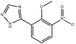 3-(2-甲氧基-3-硝基苯基)-1H-1,2,4-三唑结构式