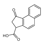 1-oxo-2,3-dihydrocyclopenta[a]naphthalene-3-carboxylic acid结构式