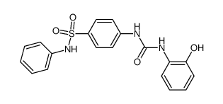 4-[3-(2-Hydroxy-phenyl)-ureido]-N-phenyl-benzenesulfonamide结构式
