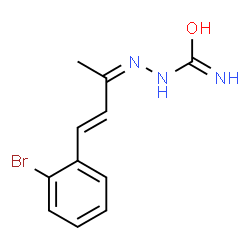 4-(o-Bromophenyl)-3-buten-2-one semicarbazone structure