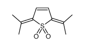 2,5-di(propan-2-ylidene)thiophene 1,1-dioxide Structure