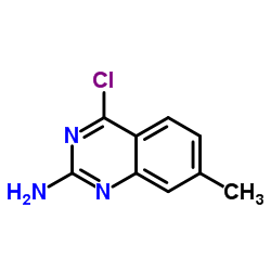 4-Chloro-7-methyl-2-quinazolinamine Structure