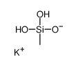 potassium dihydrogen methylsilanetriolate Structure