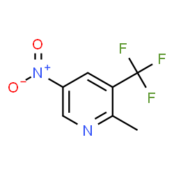 2-Methyl-5-nitro-3-(trifluoromethyl)pyridine Structure
