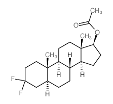 Androstan-17-ol,3,3-difluoro-, acetate, (5a,17b)- (9CI)结构式