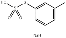 硫代硫酸(H2S2O3),S-(3-甲基苯基)酯,钠盐(1:1)结构式