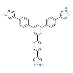 4,4'-(5'-(4-(1H-吡唑-4-基)苯基)-[1,1':3',1''-三联苯]-4,4''-二基)双(1H-吡唑)结构式