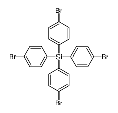 四(4-溴苯基)硅烷结构式