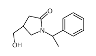 (4S)-4-(hydroxymethyl)-1-[(1S)-1-phenylethyl]pyrrolidin-2-one结构式