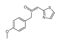N-[(4-methoxyphenyl)methyl]-1-(1,3-thiazol-2-yl)methanimine oxide Structure