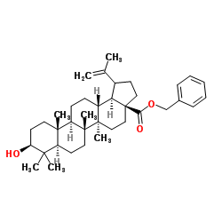 Benzyl (3β,19ξ)-3-hydroxylup-20(29)-en-28-oate结构式