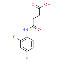 4-(2,4-DIFLUOROANILINO)-4-OXOBUTANOIC ACID结构式