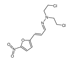 5-Nitro-2-furanacrylaldehyde bis(2-chloroethyl)hydrazone Structure