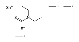 triethylstannyl N,N-diethylcarbamodithioate Structure